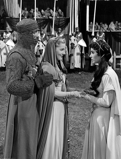 Robert Taylor, Joan Fontaine, Elizabeth Taylor