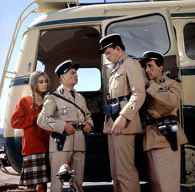 El gendarme de Saint-Tropez - De la película - Geneviève Grad, Louis de Funès, Christian Marin, Jean Lefebvre