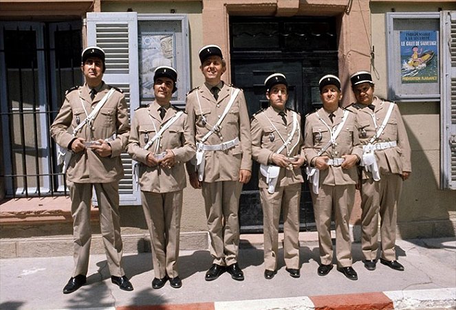 Seis gendarmes en fuga - De la película - Guy Grosso, Michel Modo, Christian Marin, Jean Lefebvre, Louis de Funès, Michel Galabru