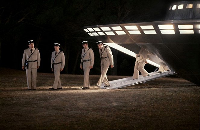 A csendőr és a földönkívüliek - Filmfotók - Michel Galabru, Louis de Funès, Michel Modo, Guy Grosso