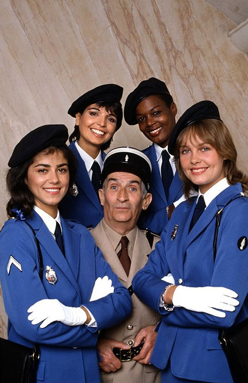 O Gendarme e as 'Gendarmetas' - Promo - Elisabeth Etienne, Catherine Serre, Louis de Funès, Nicaise Jean-Louis, Sophie Michaud