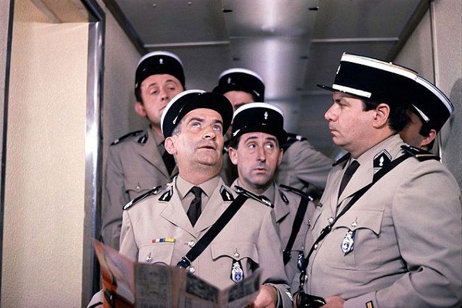 El gendarme en Nueva York - De la película - Christian Marin, Louis de Funès, Jean Lefebvre, Michel Galabru