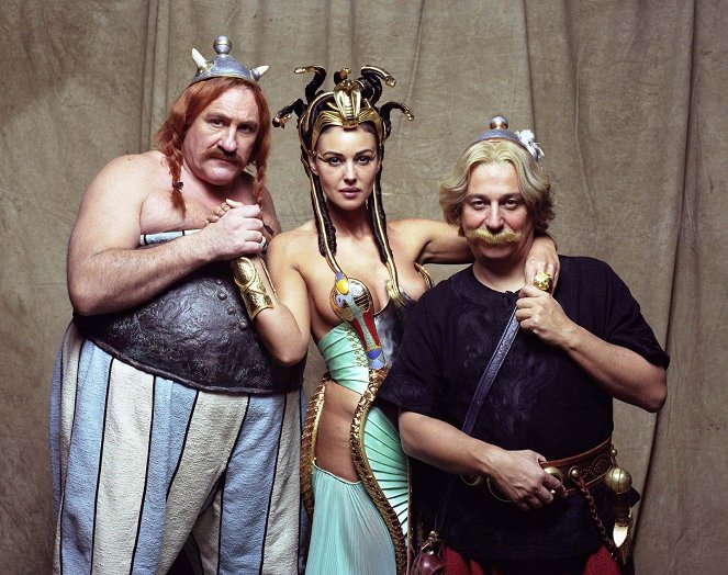 Astérix y Obélix: Misión Cleopatra - Promoción - Gérard Depardieu, Monica Bellucci, Christian Clavier