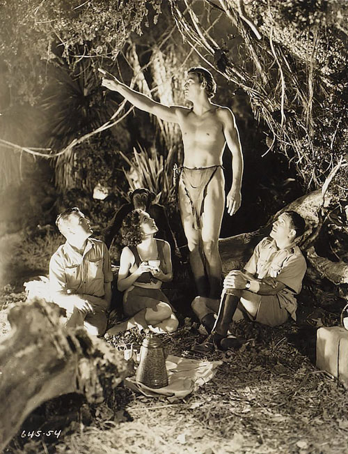 Tarzan és asszonya - Filmfotók - Neil Hamilton, Maureen O'Sullivan, Johnny Weissmuller, Paul Cavanagh