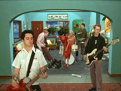 Green Day - International Supervideos - Filmfotos - Billie Joe Armstrong, Tre Cool, Mike Dirnt