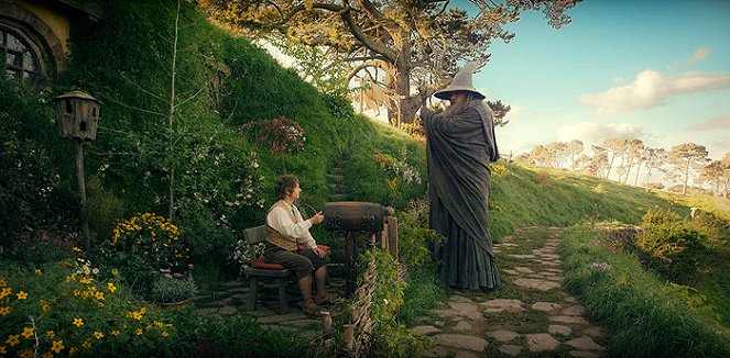 A hobbit - Váratlan utazás - Filmfotók - Martin Freeman, Ian McKellen