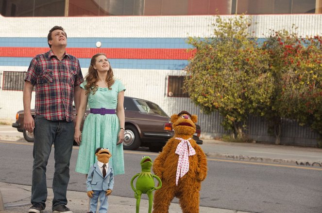 Muppets, a film - Filmfotók - Jason Segel, Amy Adams