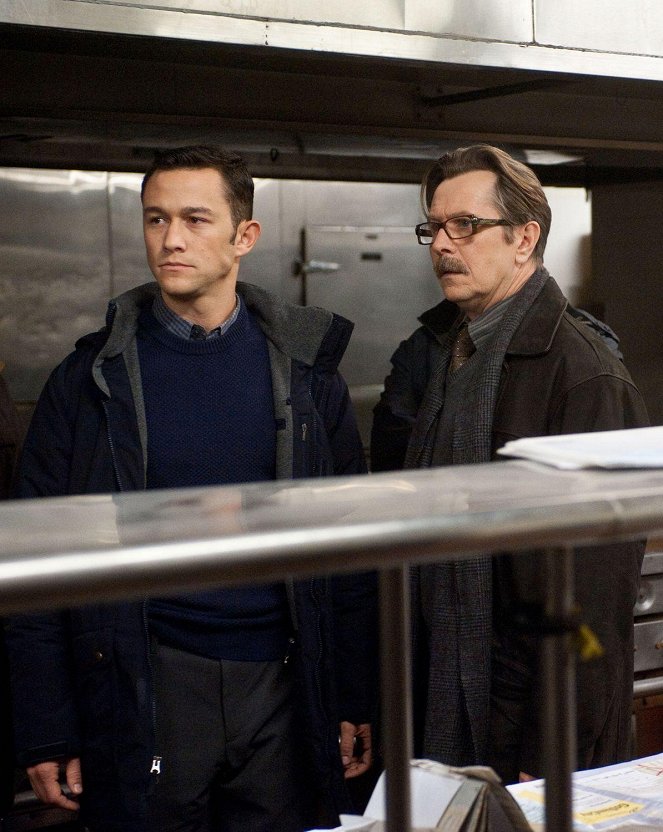 The Dark Knight Rises - Van film - Joseph Gordon-Levitt, Gary Oldman