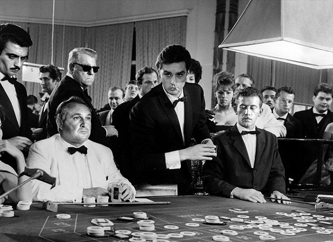 Skok na kasyno - Z filmu - Jean Gabin, Alain Delon
