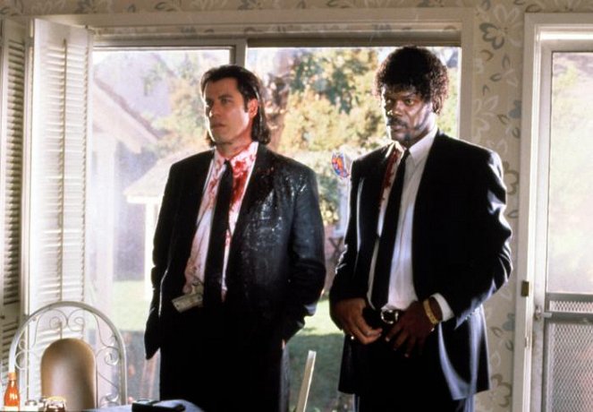 Pulp Fiction - De la película - John Travolta, Samuel L. Jackson