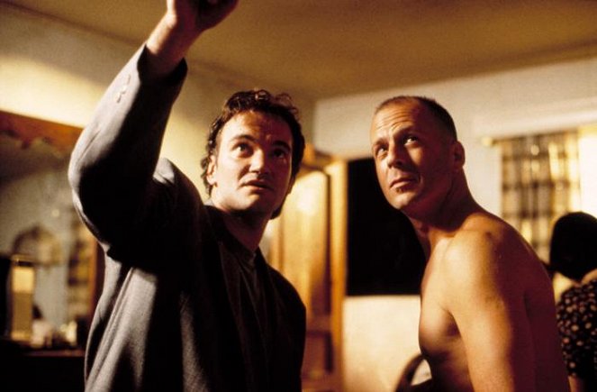 Pulp Fiction: Historky z podsvětí - Z natáčení - Quentin Tarantino, Bruce Willis