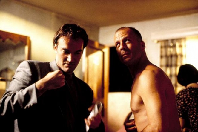 Pulp Fiction - Dreharbeiten - Quentin Tarantino, Bruce Willis