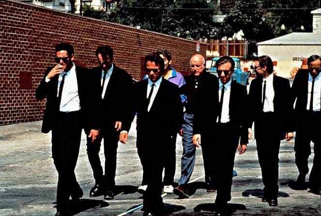 Kutyaszorítóban - Filmfotók - Michael Madsen, Quentin Tarantino, Harvey Keitel, Lawrence Tierney, Tim Roth, Steve Buscemi
