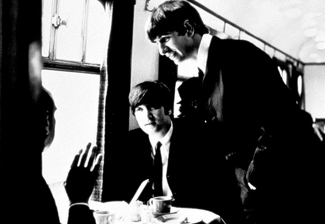Os quatro Cabeleiras do Após-Calipso - Do filme - John Lennon, Ringo Starr