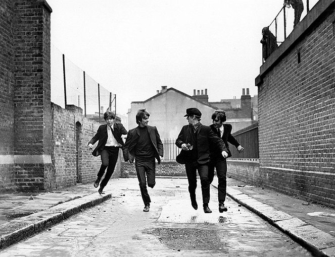 Os quatro Cabeleiras do Após-Calipso - Do filme - Paul McCartney, George Harrison, Ringo Starr, John Lennon