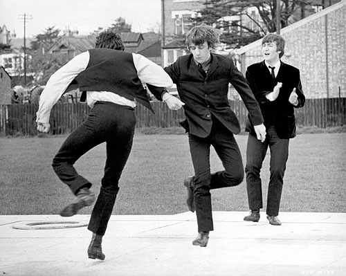 The Beatles - A Hard Day's Night - Filmfotos - Ringo Starr, John Lennon