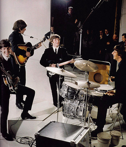 Os quatro Cabeleiras do Após-Calipso - Do filme - Paul McCartney, George Harrison, John Lennon, Ringo Starr