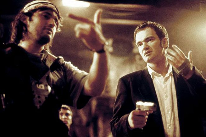 Od súmraku do úsvitu - Z nakrúcania - Robert Rodriguez, Quentin Tarantino