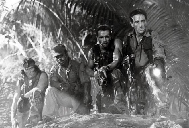 Depredador - De la película - Sonny Landham, Carl Weathers, Arnold Schwarzenegger, Richard Chaves