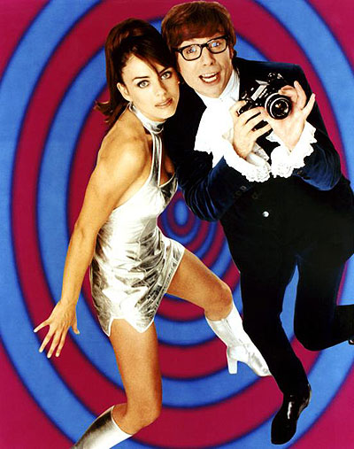 Austin Powers: Misterioso agente internacional - Promoción - Elizabeth Hurley, Mike Myers