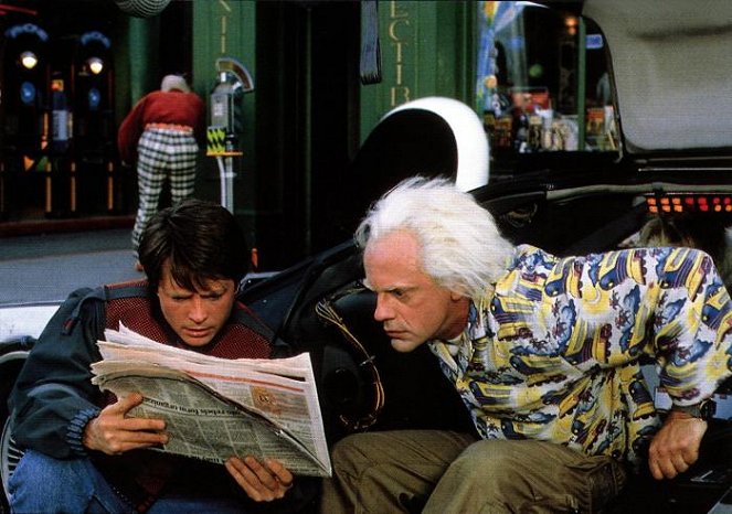 Powrót do przyszłości II - Z filmu - Michael J. Fox, Christopher Lloyd