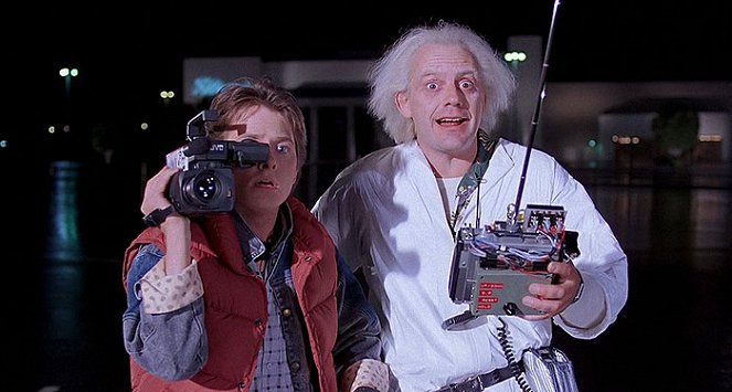 Vissza a jövőbe - Filmfotók - Michael J. Fox, Christopher Lloyd