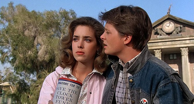 Regresso ao Futuro - Do filme - Claudia Wells, Michael J. Fox