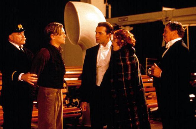 Titanic - Film - Ron Donachie, Leonardo DiCaprio, Billy Zane, Kate Winslet, Bernard Fox