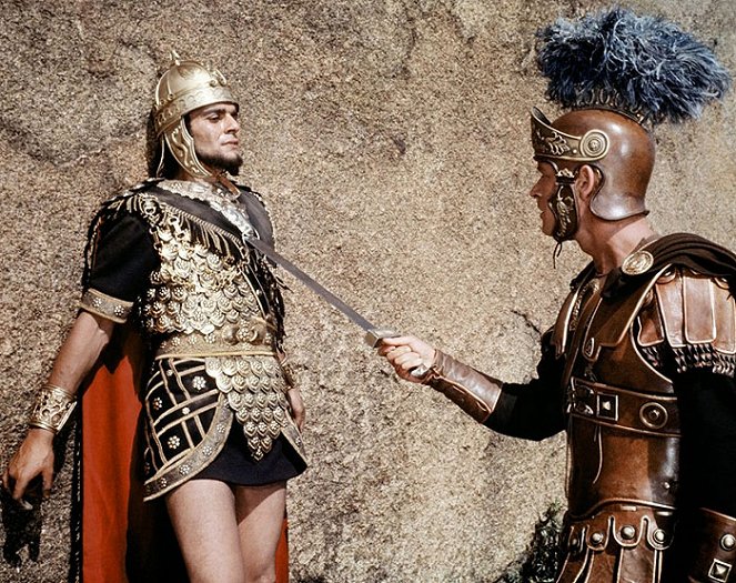 A Queda do Império Romano - Do filme - Omar Sharif, Stephen Boyd