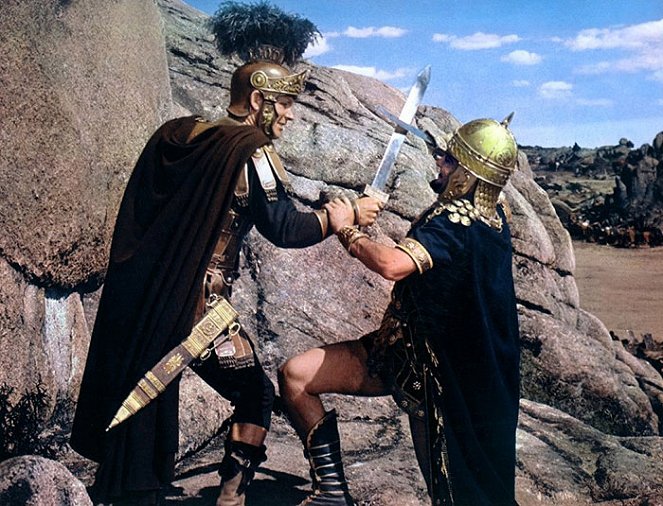 La caída del Imperio Romano - De la película - Stephen Boyd, Omar Sharif
