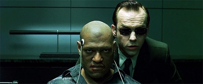 Matrix - Z filmu - Laurence Fishburne, Hugo Weaving