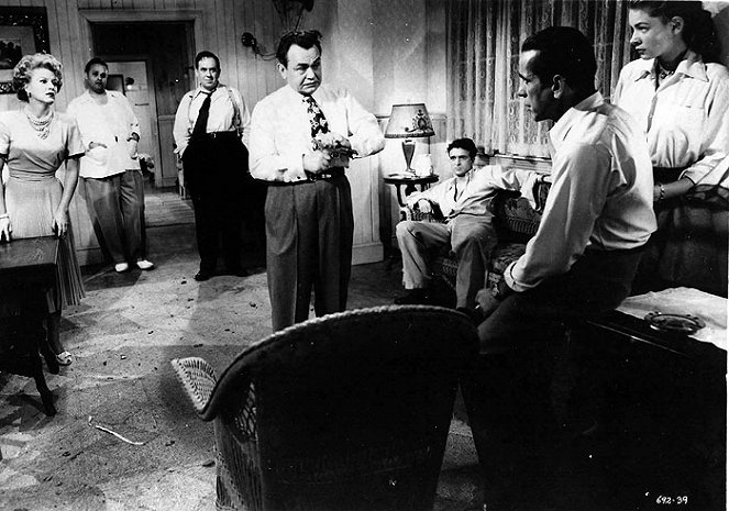 Gangster in Key Largo - Filmfotos - Claire Trevor, Dan Seymour, Edward G. Robinson, Humphrey Bogart, Lauren Bacall