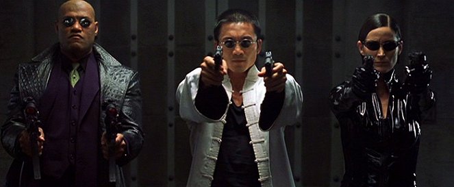 Matrix Revolutions - Filmfotos - Laurence Fishburne, Collin Chou, Carrie-Anne Moss