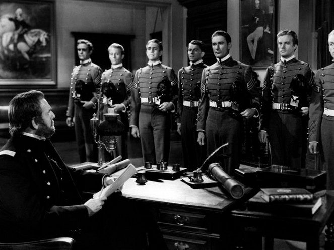 Land der Gottlosen - Filmfotos - Ronald Reagan, Errol Flynn