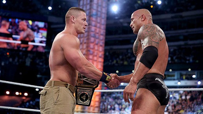 WrestleMania 29 - Photos - John Cena, Dwayne Johnson