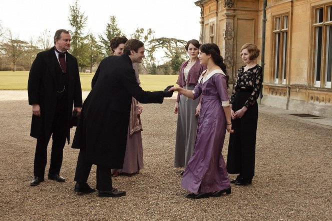 Downton Abbey - Filmfotók - Hugh Bonneville, Charlie Cox, Michelle Dockery, Jessica Brown Findlay, Laura Carmichael