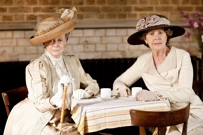 Downton Abbey - De filmagens - Maggie Smith, Penelope Wilton