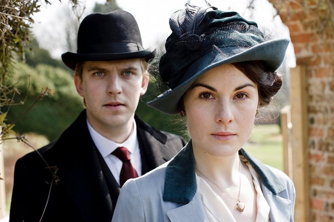 Downton Abbey - Kuvat kuvauksista - Dan Stevens, Michelle Dockery