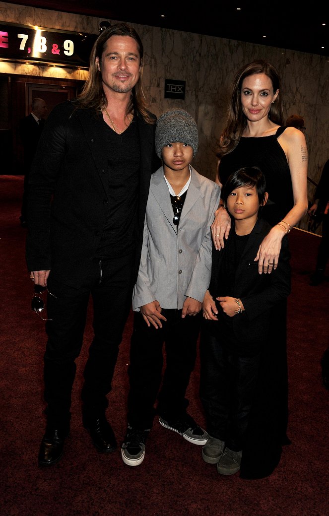 World War Z - Evenementen - Brad Pitt, Maddox Jolie-Pitt, Angelina Jolie