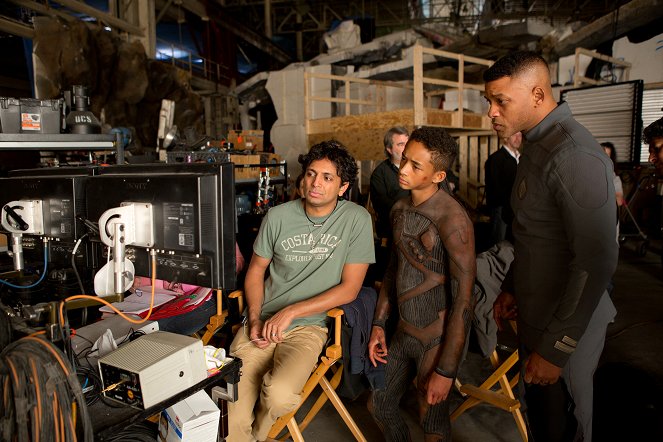 After Earth - Tournage - M. Night Shyamalan, Jaden Smith, Will Smith