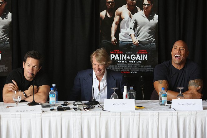 Pain & Gain - Events - Mark Wahlberg, Michael Bay, Dwayne Johnson