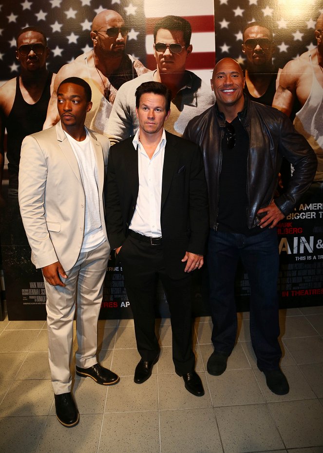 Pain and Gain - Events - Anthony Mackie, Mark Wahlberg, Dwayne Johnson