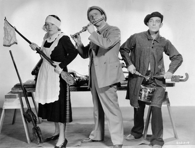 Buster yksityissihteerinä - Promokuvat - Polly Moran, Jimmy Durante, Buster Keaton