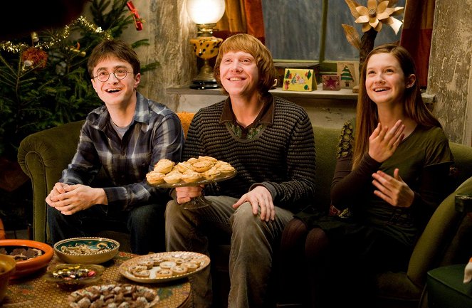 Harry Potter und der Halbblutprinz - Filmfotos - Daniel Radcliffe, Rupert Grint, Bonnie Wright