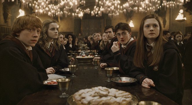 Harry Potter a Polovičný princ - Z filmu - Rupert Grint, Emma Watson, Matthew Lewis, Daniel Radcliffe, Bonnie Wright