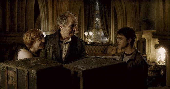 Harry Potter i Książę Półkrwi - Z filmu - Rupert Grint, Jim Broadbent, Daniel Radcliffe