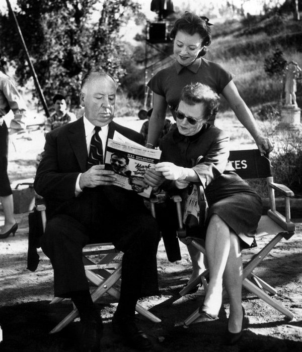 Psychose - Tournage - Alfred Hitchcock, Patricia Hitchcock