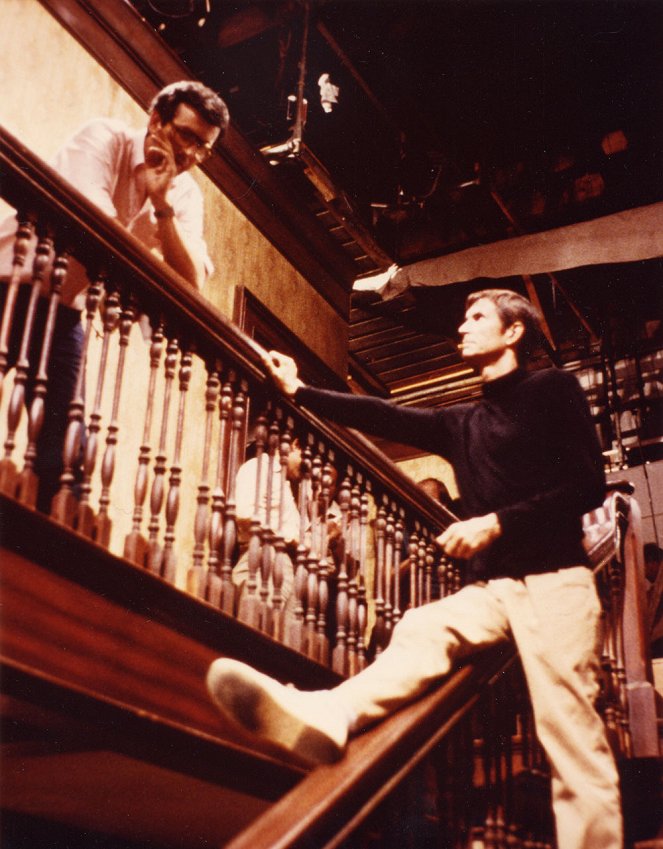 Psycho II - Forgatási fotók - Richard Franklin, Anthony Perkins