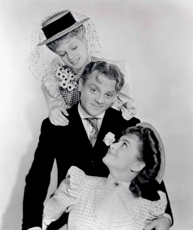 The Strawberry Blonde - Werbefoto - Rita Hayworth, James Cagney, Olivia de Havilland