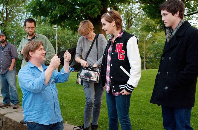 The Perks of Being a Wallflower - Van de set - Stephen Chbosky, Emma Watson, Logan Lerman